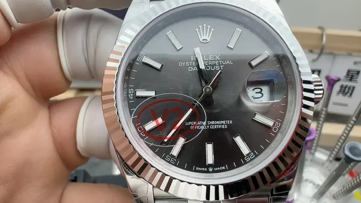 VS厂劳力士日志灰盘V2配重版做工优缺点大实话