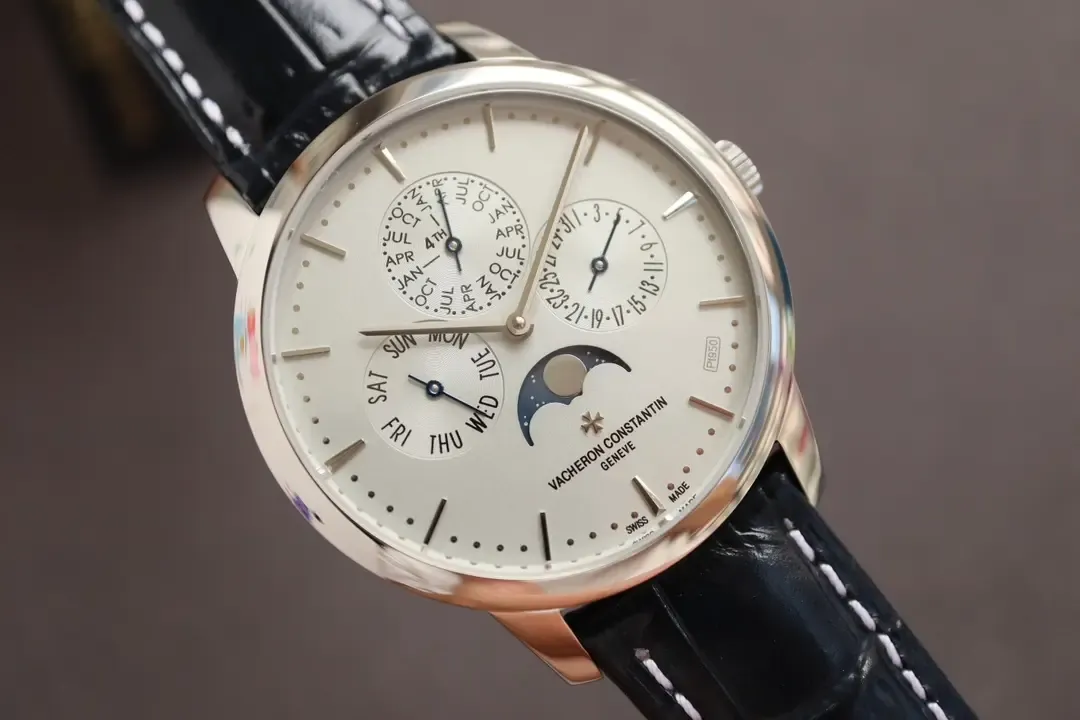 MX厂江诗丹顿传承43175万年历评测：41mm超薄+全功能对版