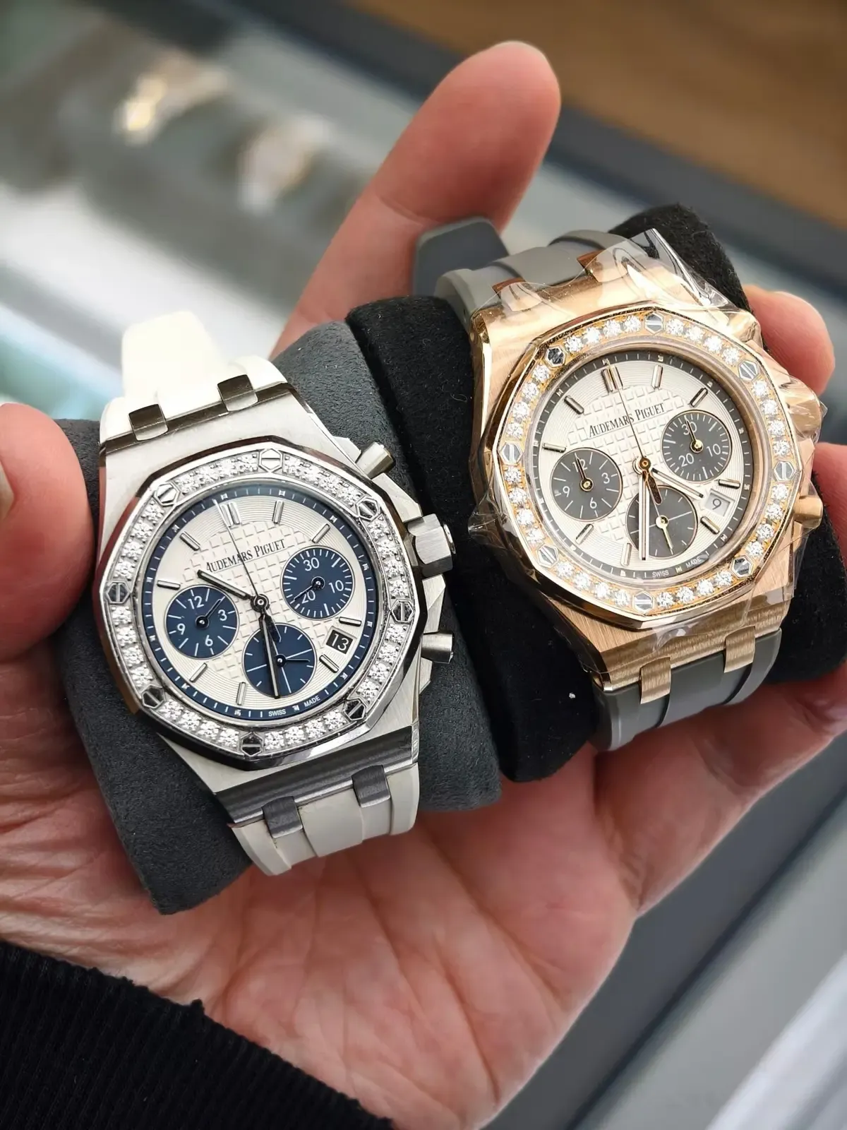 女神同款！APS厂爱彼26231OR玫瑰金镶钻腕表做工到底有多顶？