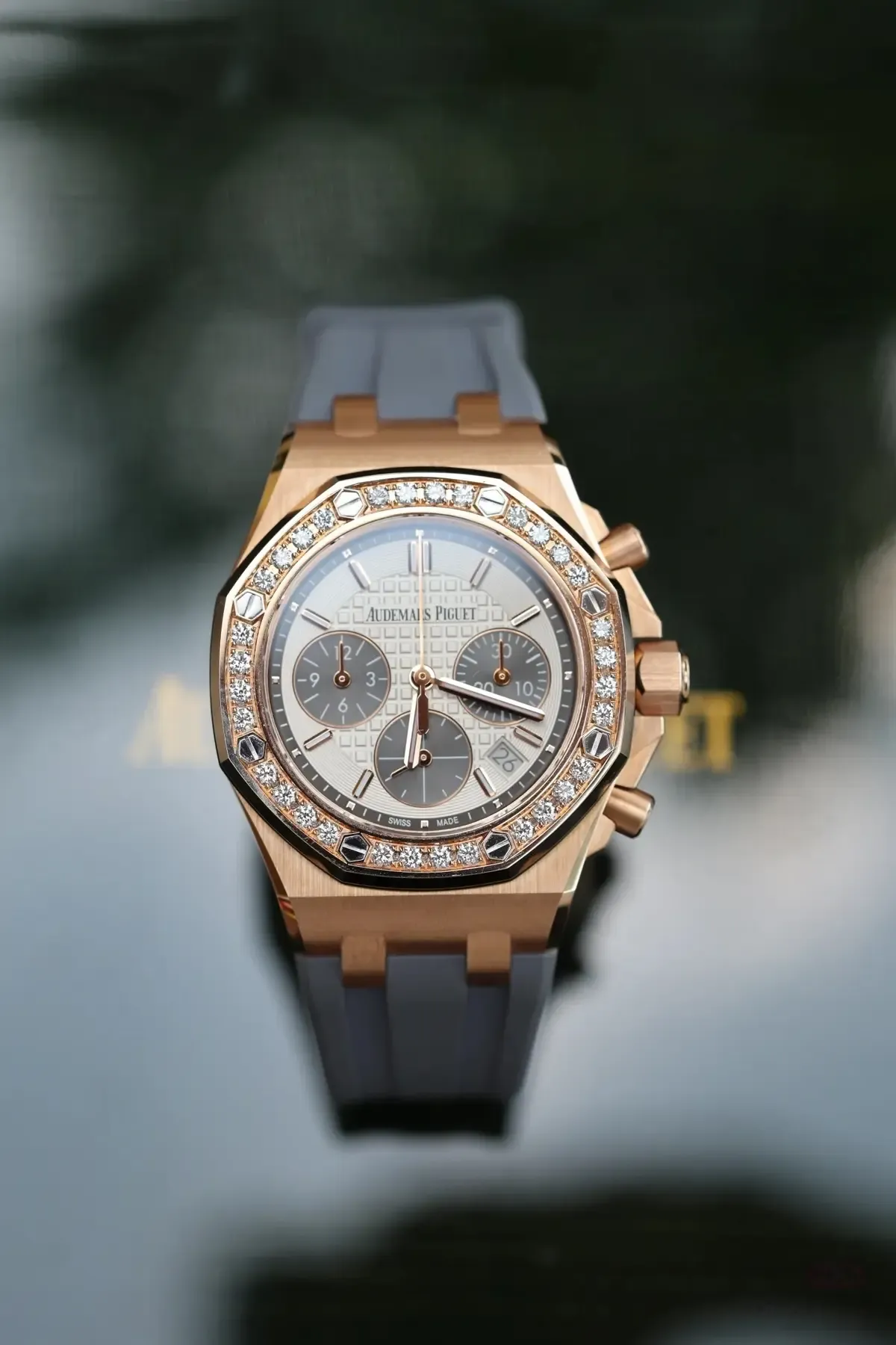 女神同款！APS厂爱彼26231OR玫瑰金镶钻腕表做工到底有多顶？