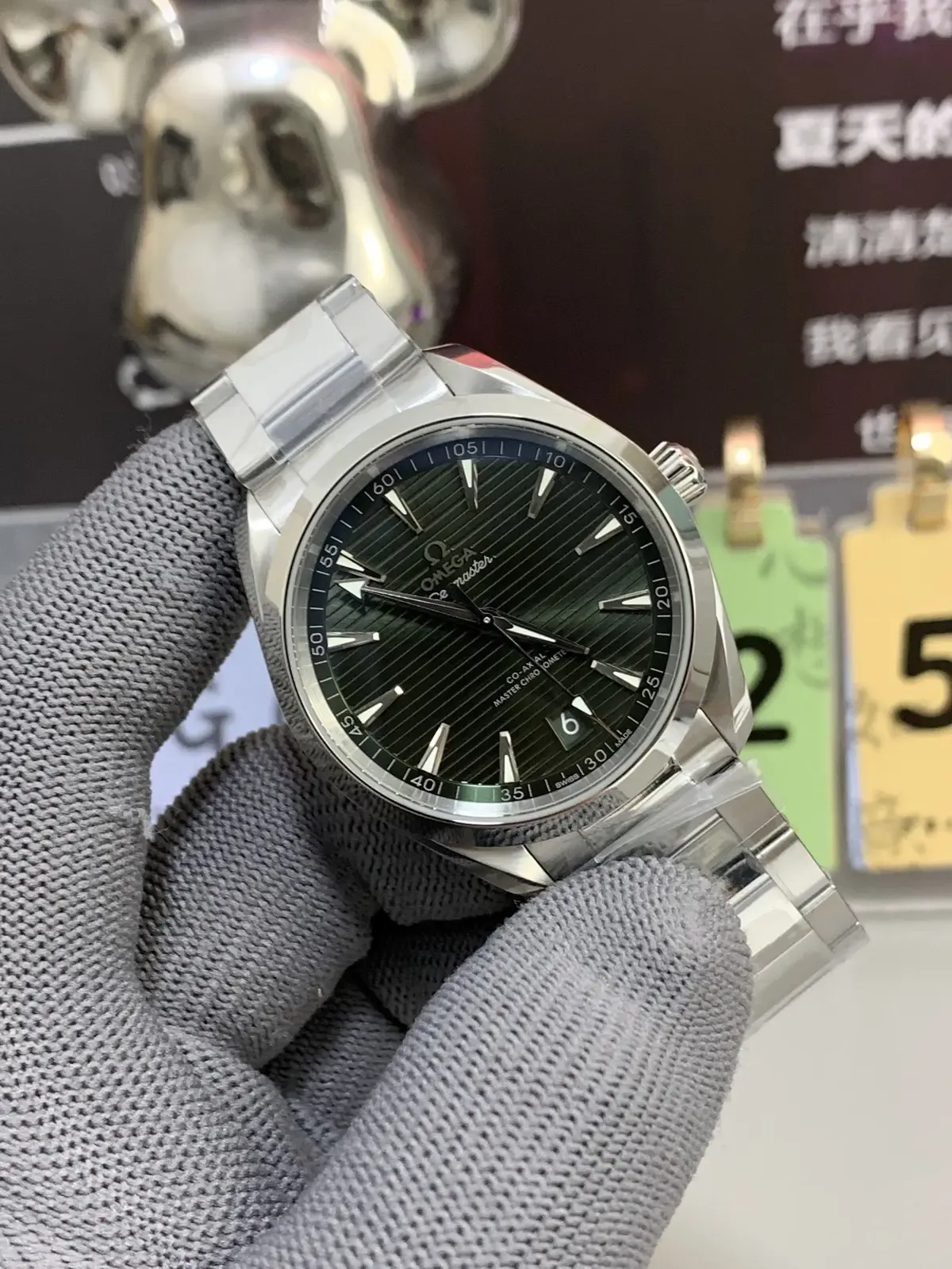 VS厂海马150柚木绿真假对比：8900机芯细节深度解析