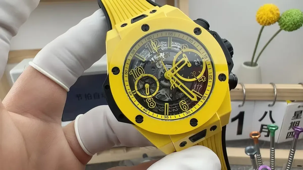 BBF厂宇舶大爆炸黄色陶瓷，戴在手腕上的“视觉炸弹