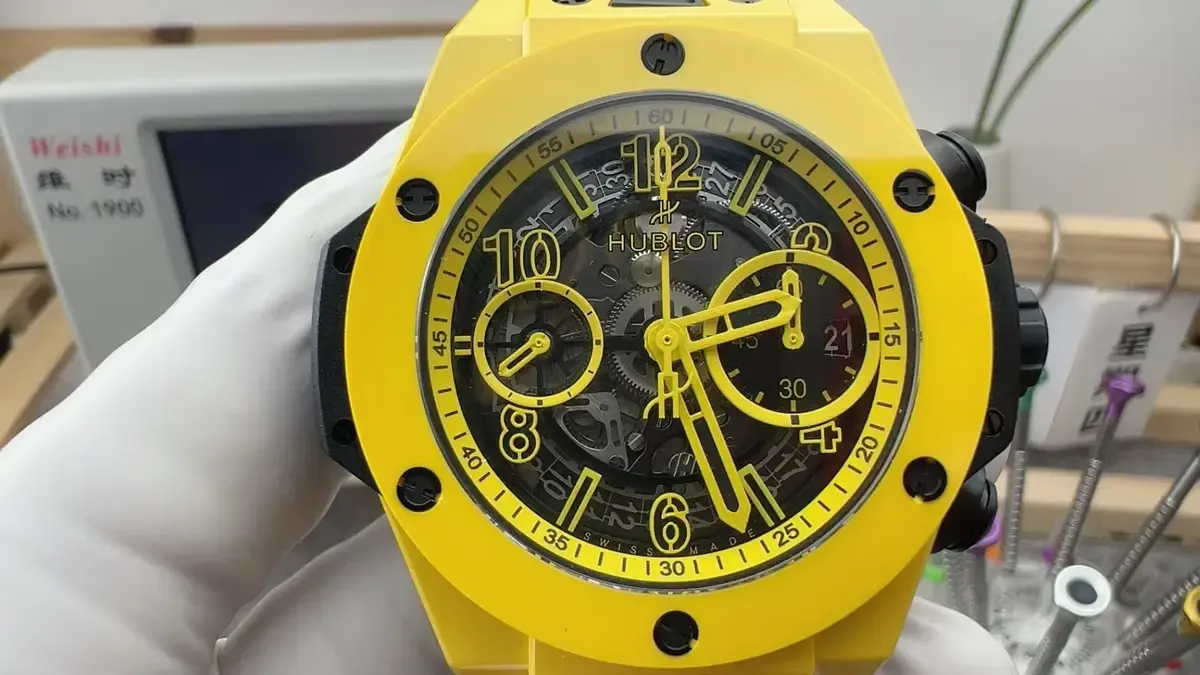 BBF厂宇舶大爆炸黄色陶瓷，戴在手腕上的“视觉炸弹