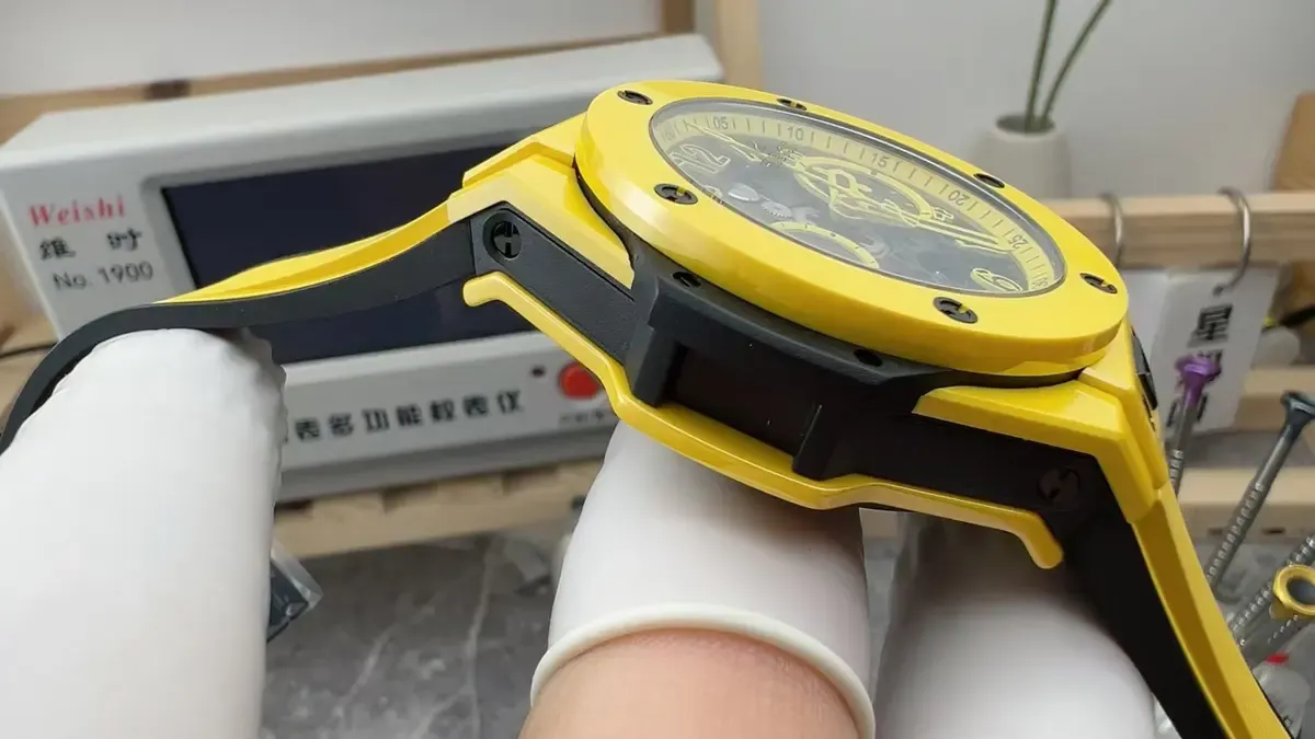 BBF厂宇舶大爆炸黄色陶瓷，戴在手腕上的“视觉炸弹