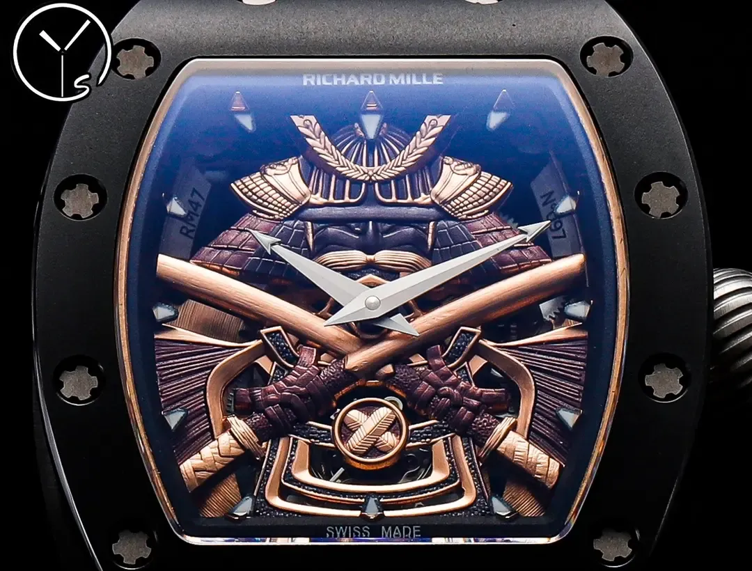 YS厂理查德RM047黑武士细节揭秘：武士盔甲+一体机芯解析