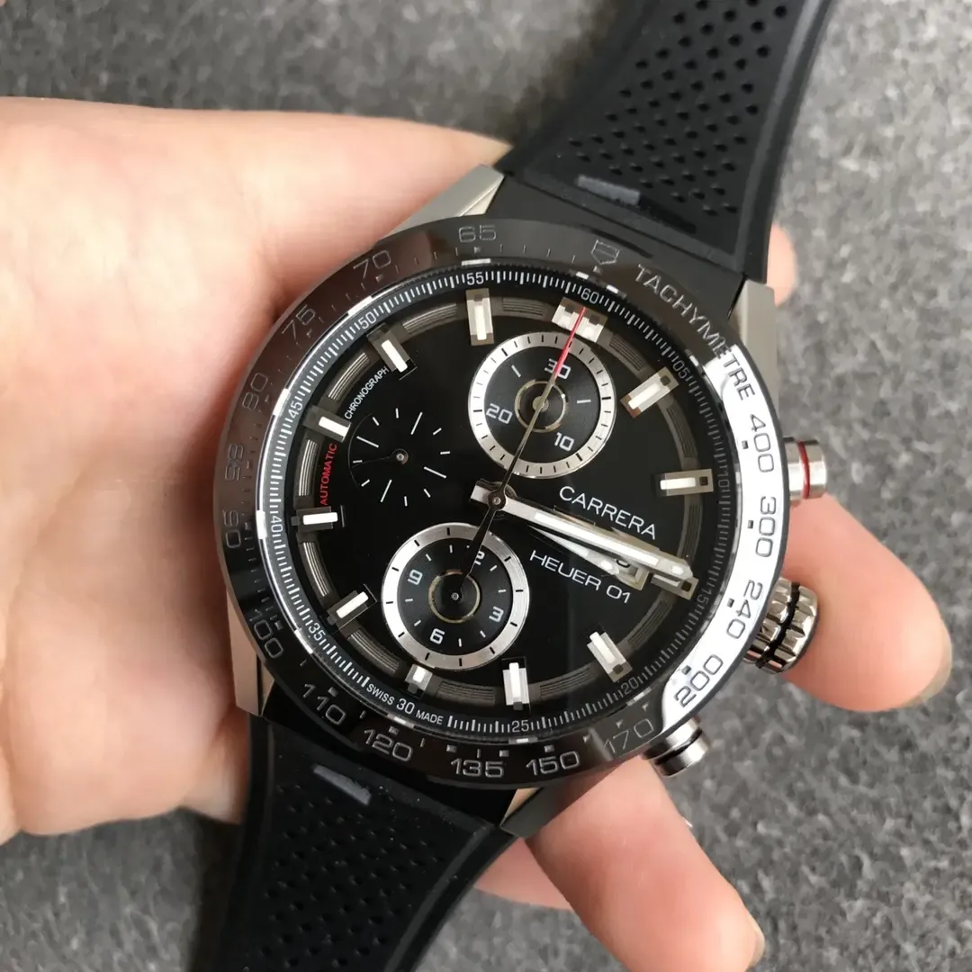 XF厂泰格豪雅卡莱拉黑面旋风评测：赛车计时表复刻哪家强？