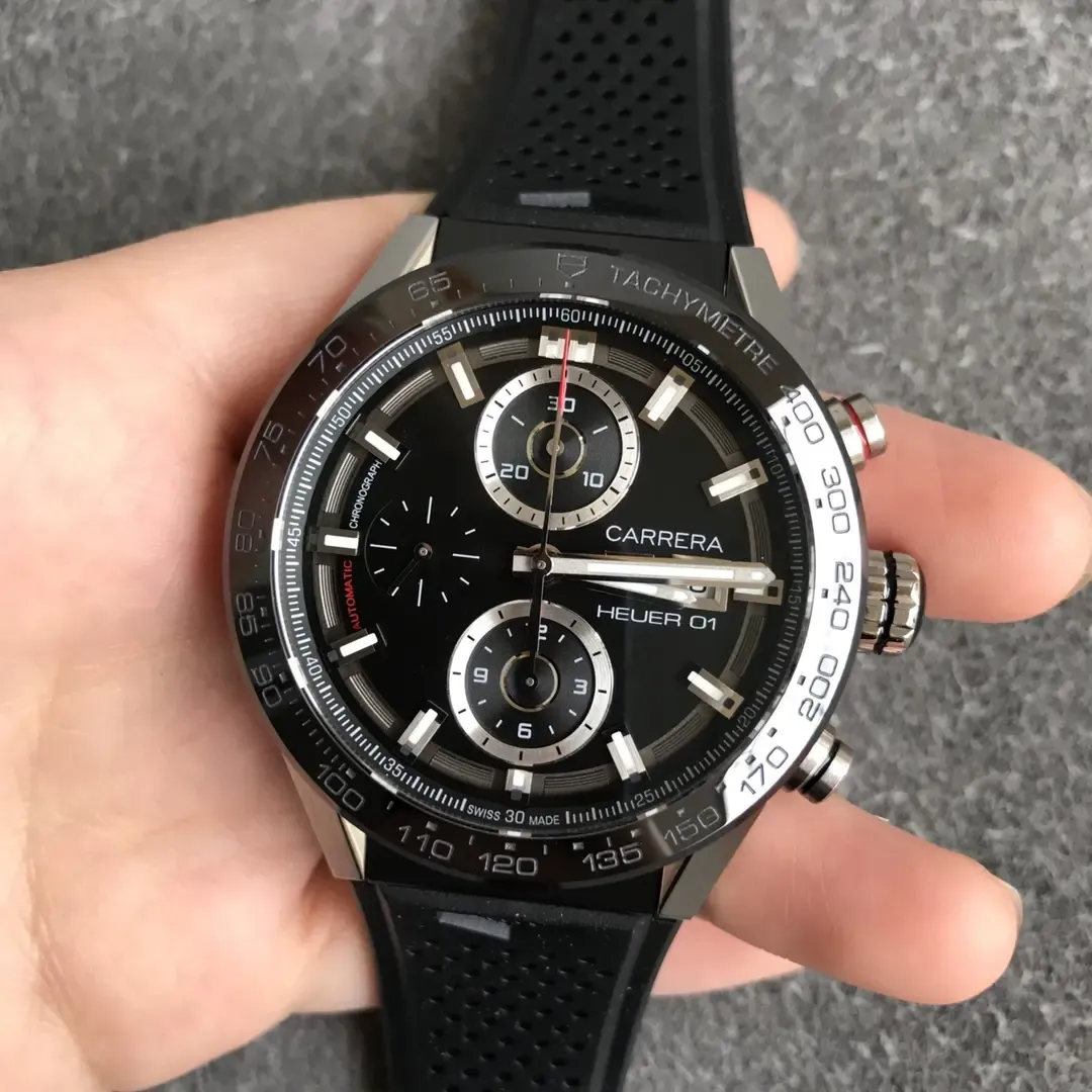 XF厂泰格豪雅卡莱拉黑面旋风评测：赛车计时表复刻哪家强？