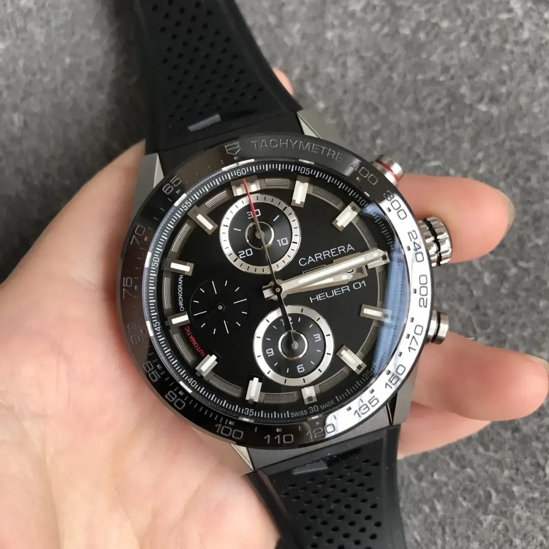 XF厂泰格豪雅卡莱拉黑面旋风评测：赛车计时表复刻哪家强？