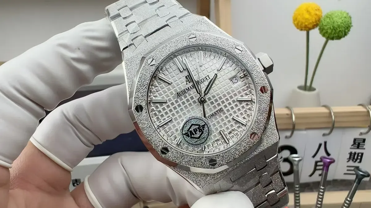 APS厂爱彼霜金15450深度测评：37mm小尺寸+霜金工艺