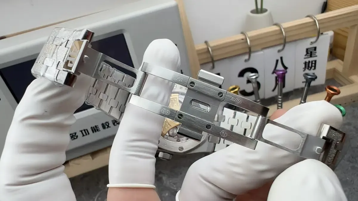 APS厂爱彼霜金15450深度测评：37mm小尺寸+霜金工艺