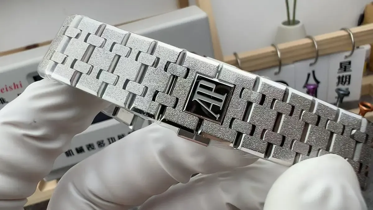 APS厂爱彼霜金15450深度测评：37mm小尺寸+霜金工艺