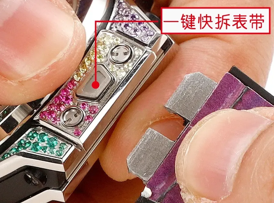 MS厂宇舶Big Bang彩虹腕表上手：362颗宝石，一键式快拆