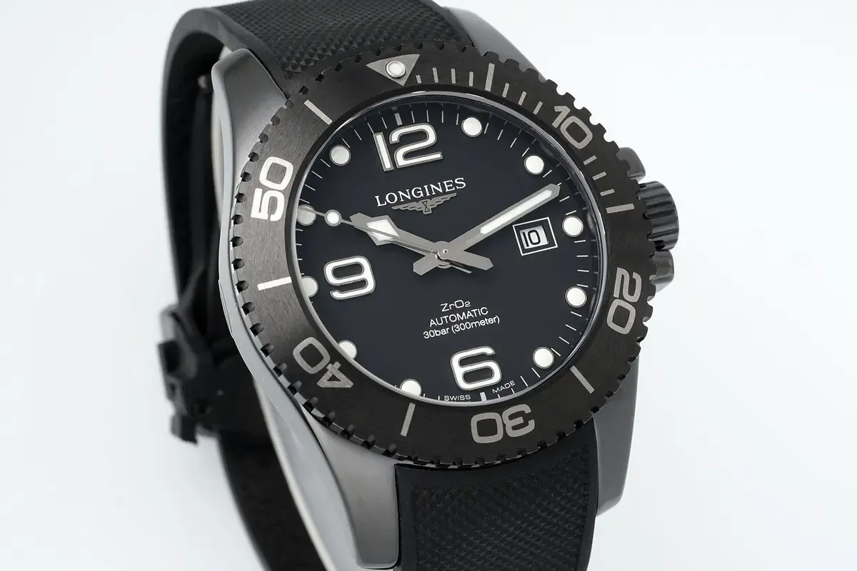 AF厂浪琴康卡斯黑陶瓷上手，小手腕也能驾驭的黑武士