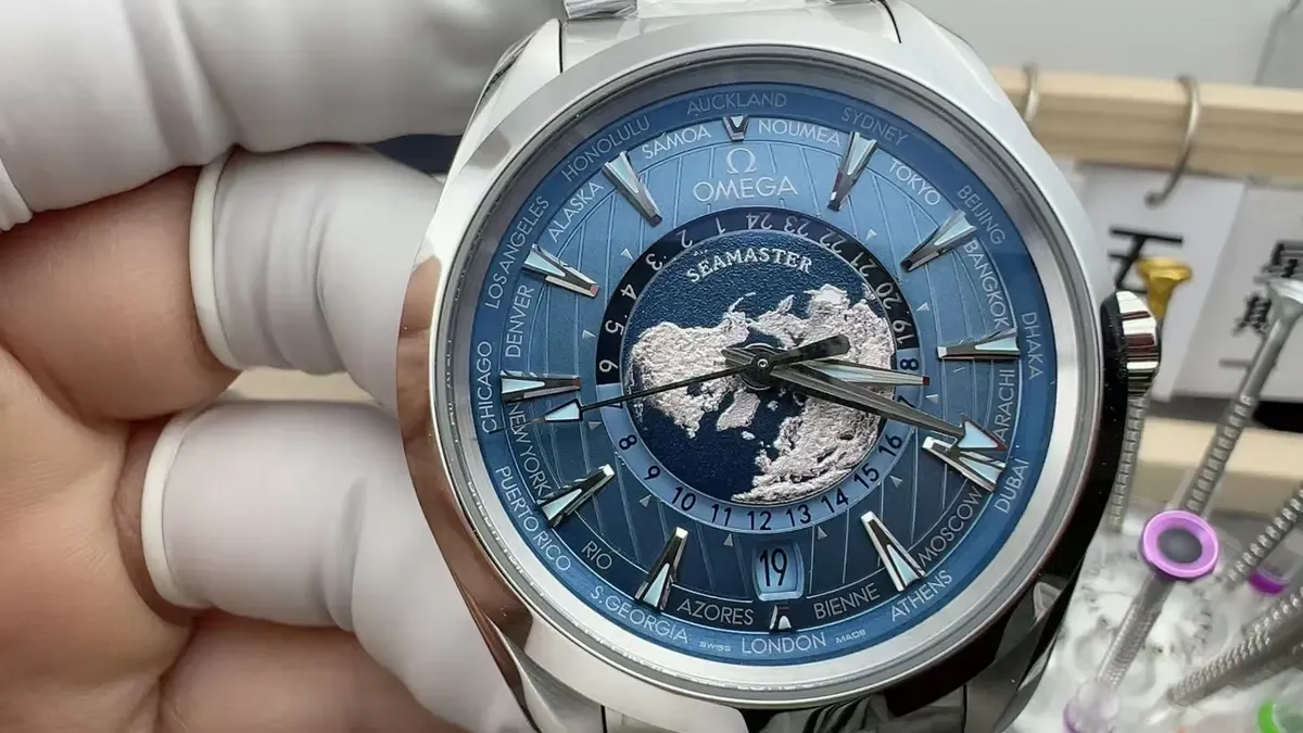 VS厂欧米茄75周年冰蓝世界时终极评测，这抹蓝太毒了