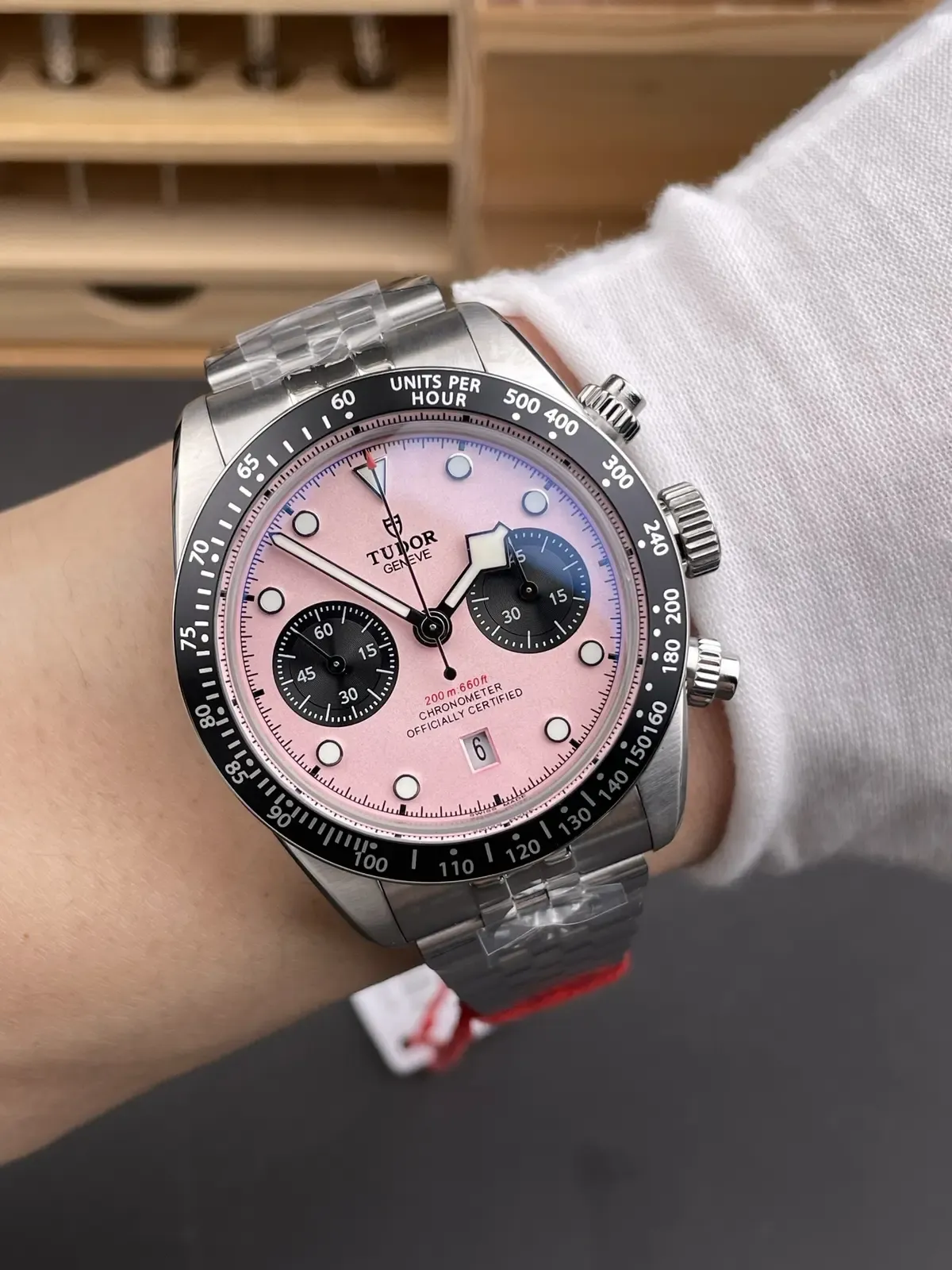 【周杰伦同款】ZF厂帝舵碧湾计时粉面开箱评测，这颜值绝了！