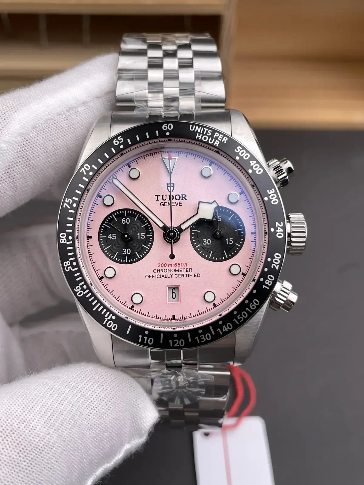 【周杰伦同款】ZF厂帝舵碧湾计时粉面开箱评测，这颜值绝了！