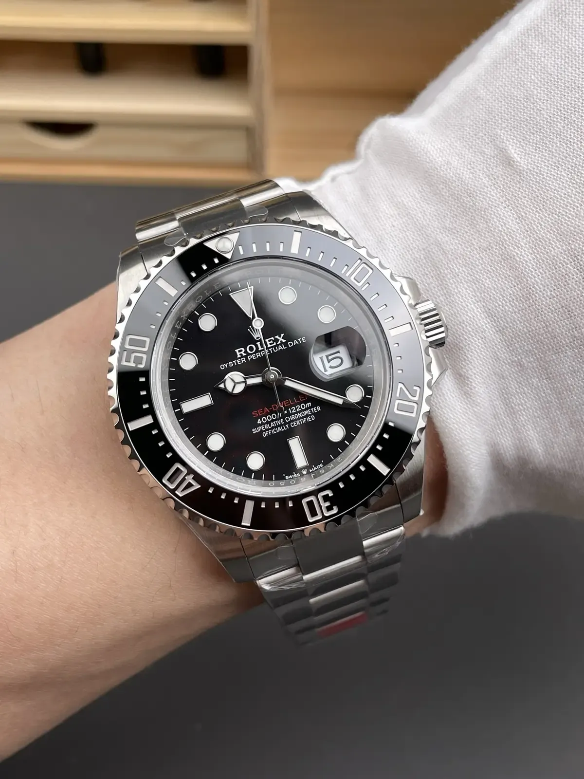 【43mm黄金比例】VS厂劳力士单红海使M126600实测