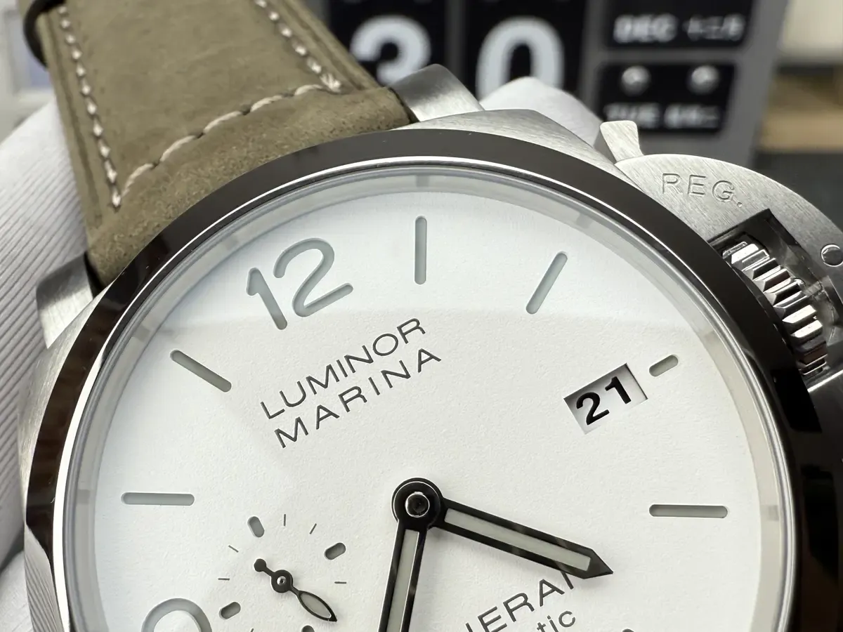 白面灰针+三明治表盘，VS厂沛纳海1314“白马王子”实至名归