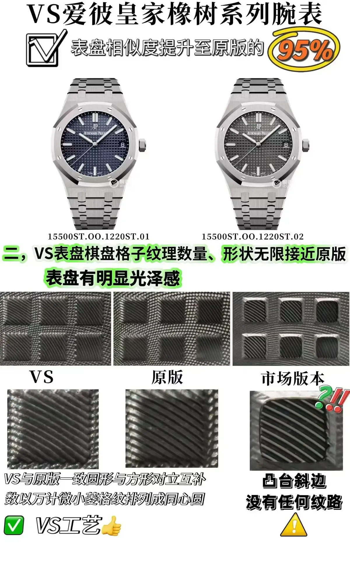 闭眼入！VS厂爱彼15500凭这5个细节稳坐第一