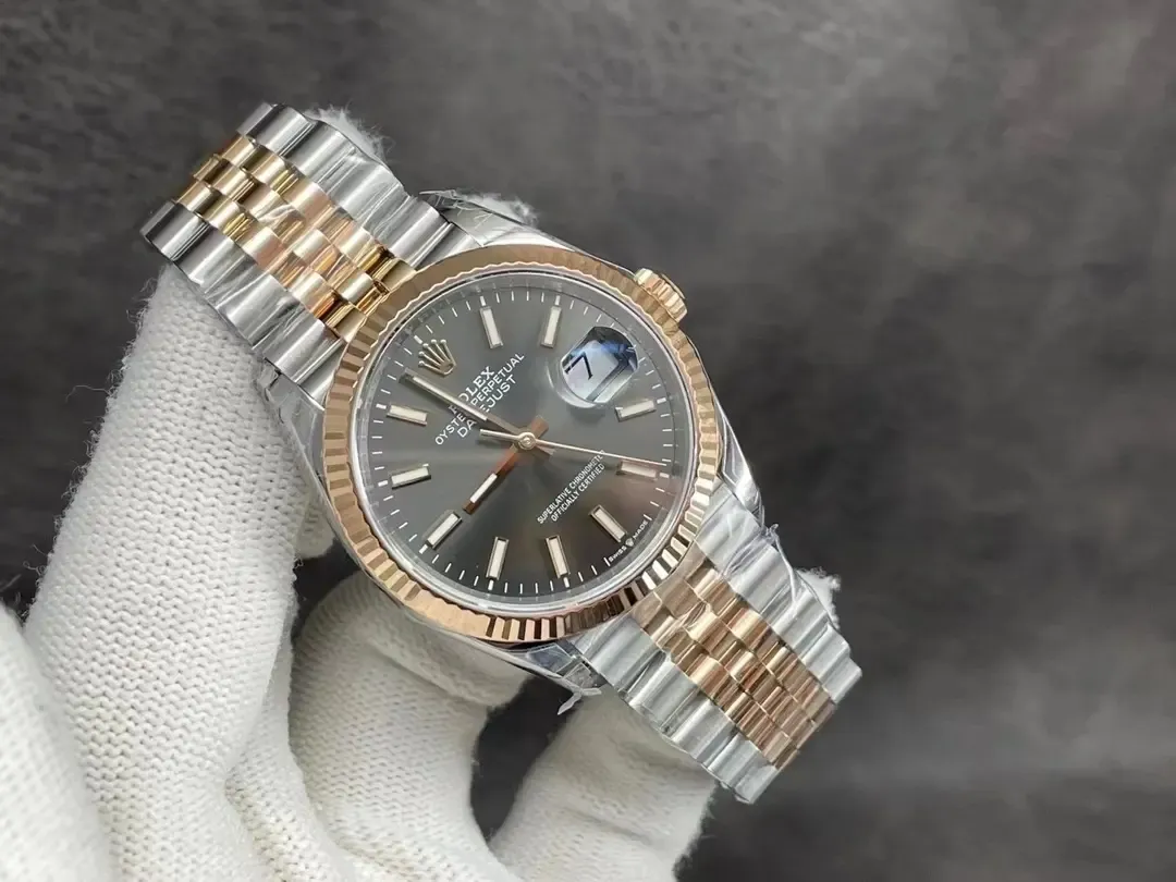 VS厂劳力士日志36间玫瑰金质量评测：细节能否以假乱真？