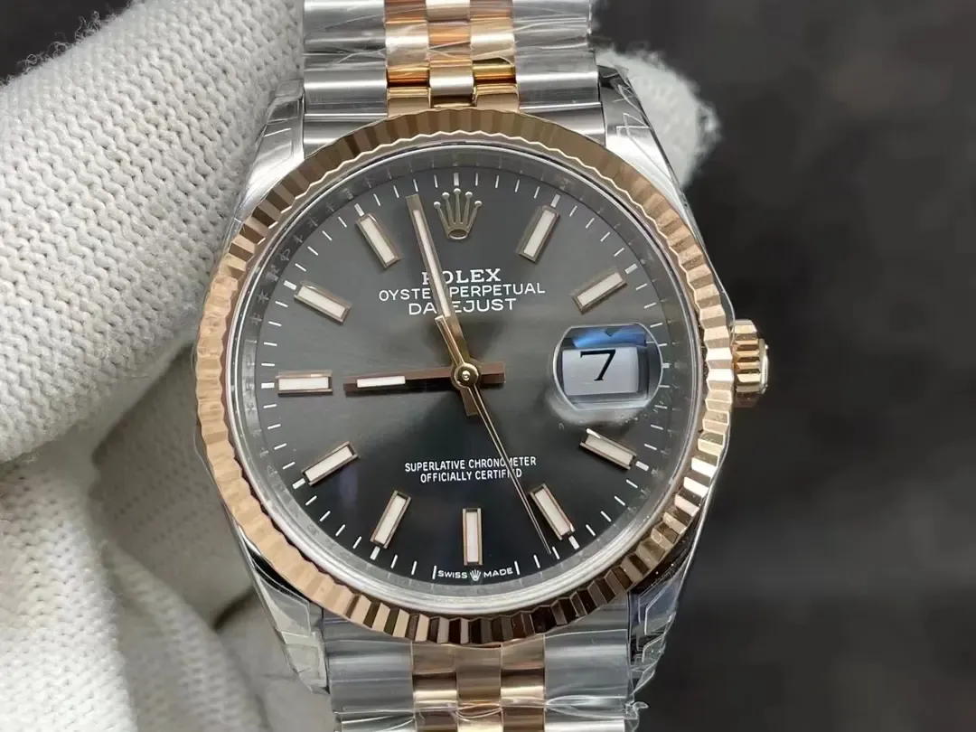 VS厂劳力士日志36间玫瑰金质量评测：细节能否以假乱真？