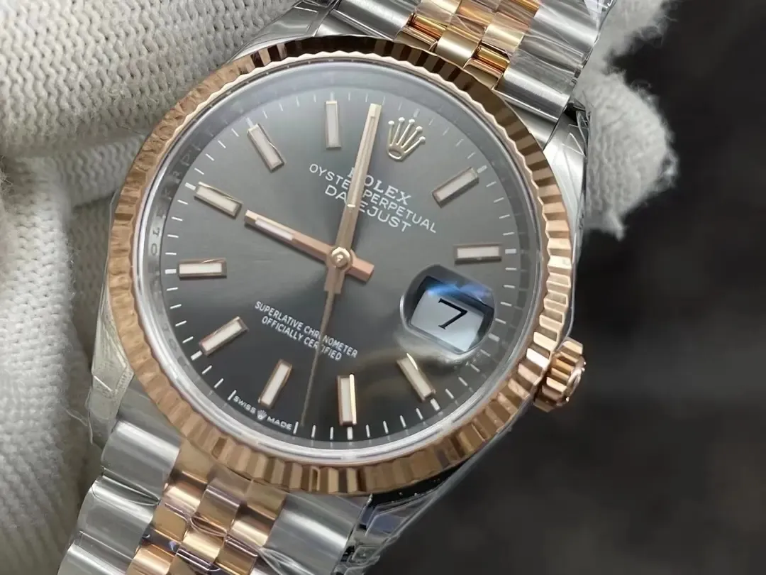 VS厂劳力士日志36间玫瑰金质量评测：细节能否以假乱真？