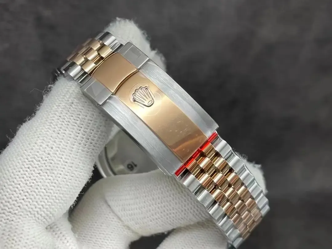 VS厂劳力士日志36间玫瑰金质量评测：细节能否以假乱真？