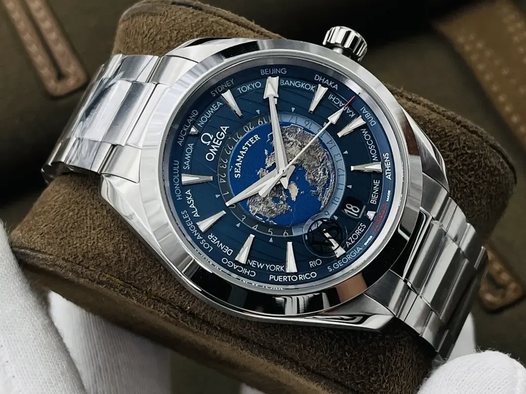 VS厂欧米茄海马150世界时对比正品，8938机芯拒绝一眼假！