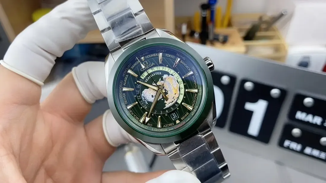 VS厂海马150世界时绿盘实拍，这细节还原度堪称完美！