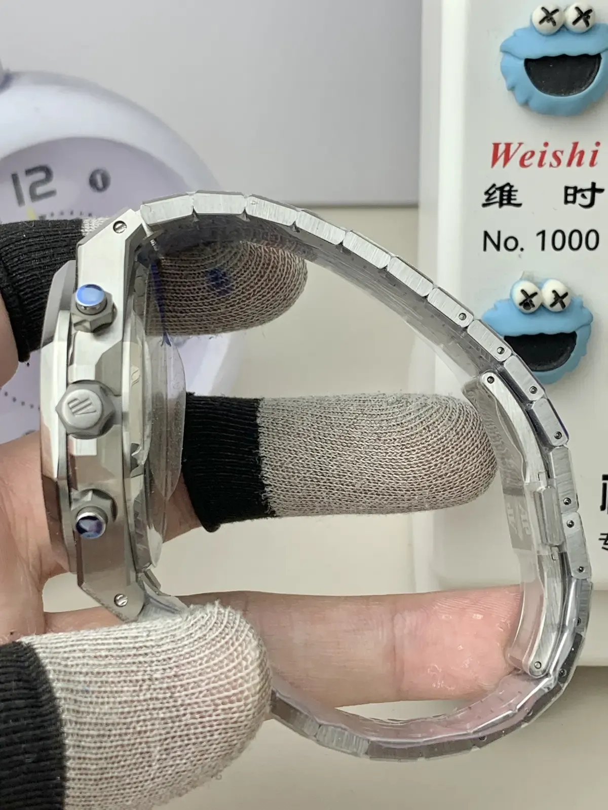 霜金闪到瞎！APS厂爱彼26240BC霜金蓝上手实拍