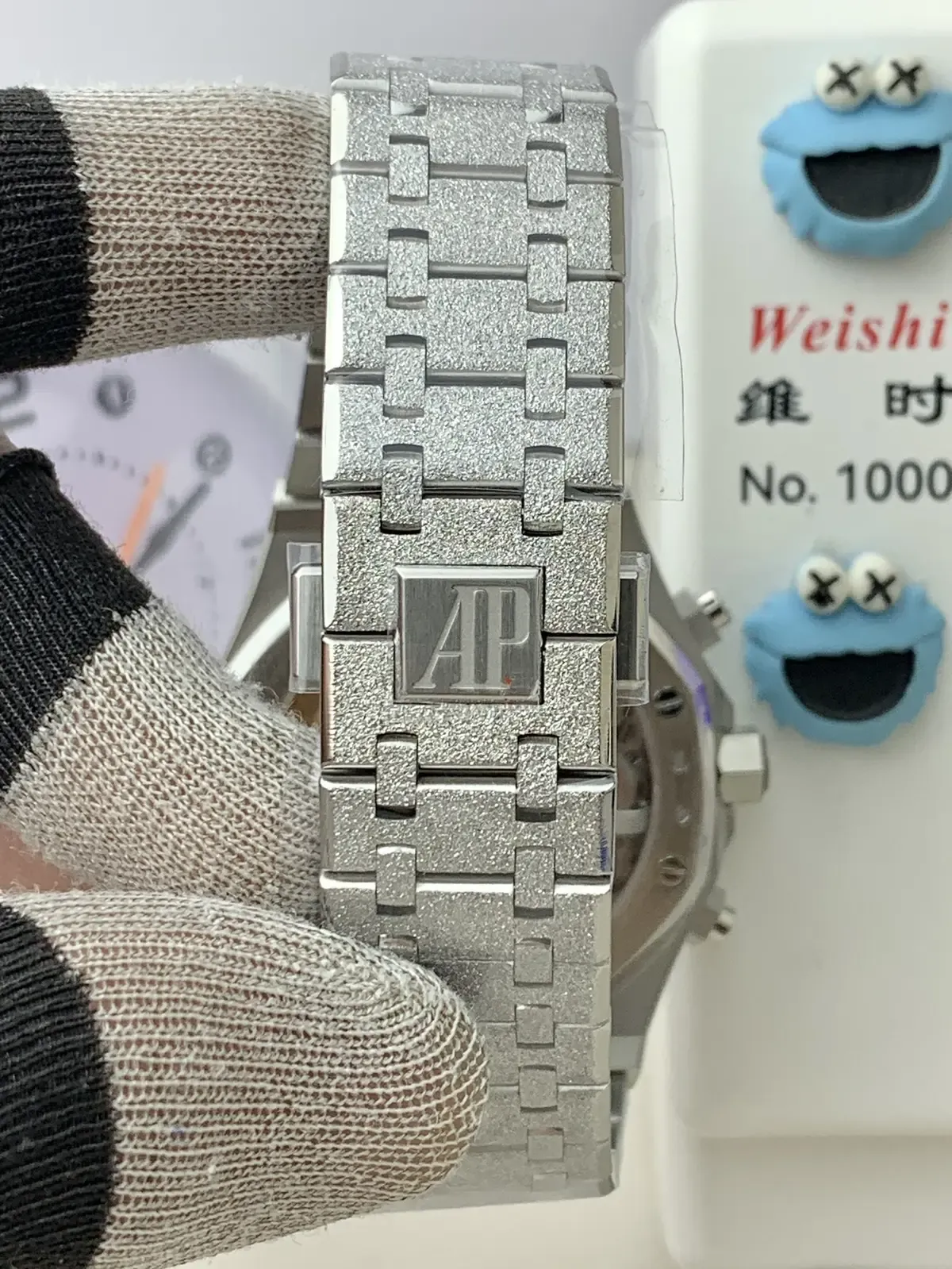 霜金闪到瞎！APS厂爱彼26240BC霜金蓝上手实拍