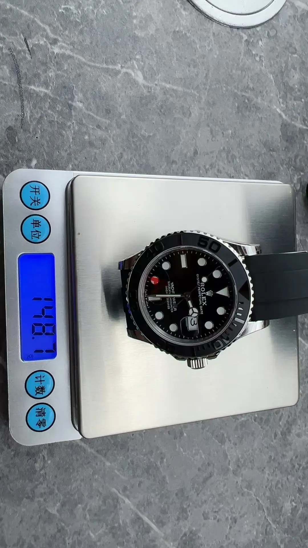 VS厂劳力士白金游艇配重版多重？148克对比原版差距揭秘