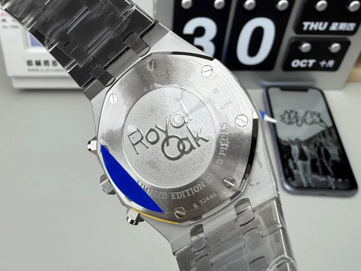 戴上像原装！APS爱彼26331蓝霜金实测，一体4801机芯全解析