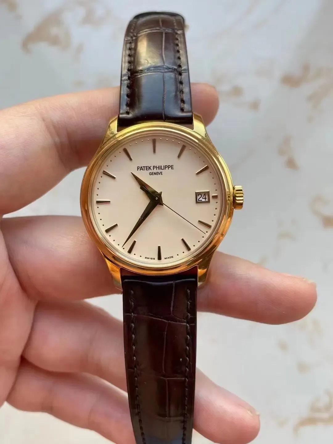 3K厂百达翡丽5227将官底实测：9.2mm+324机芯，细节太疯狂