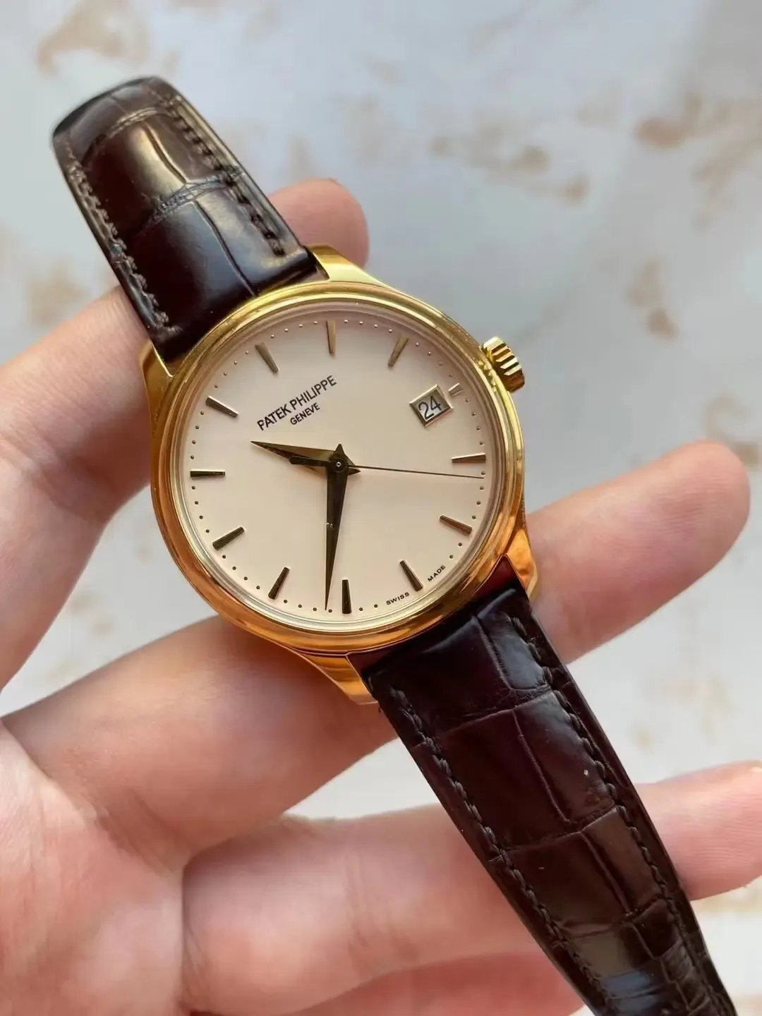 3K厂百达翡丽5227将官底实测：9.2mm+324机芯，细节太疯狂