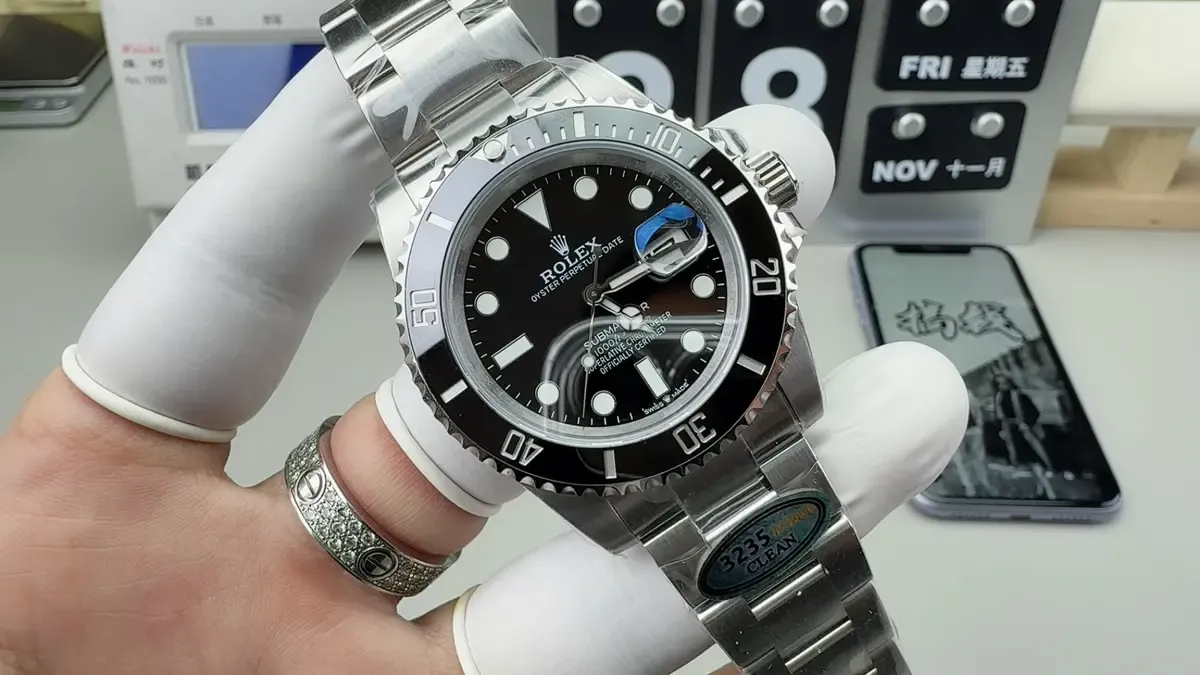 炸了！Clean厂劳力士黑水鬼v5版对比正品，这做工太狠了