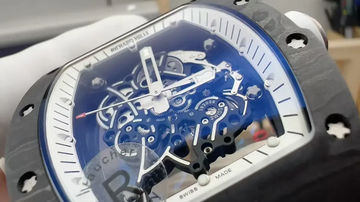 R厂新款碳纤维理查德RM055无卡度版本真假对比详解