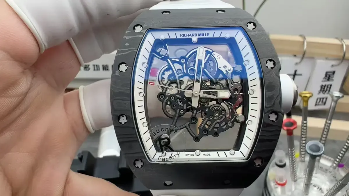 R厂新款碳纤维理查德RM055无卡度版本真假对比详解