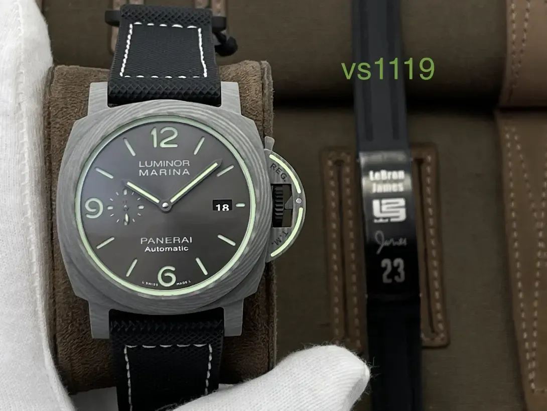 VS厂沛纳海1119碳纤维深度评测，真假对比细节实拍