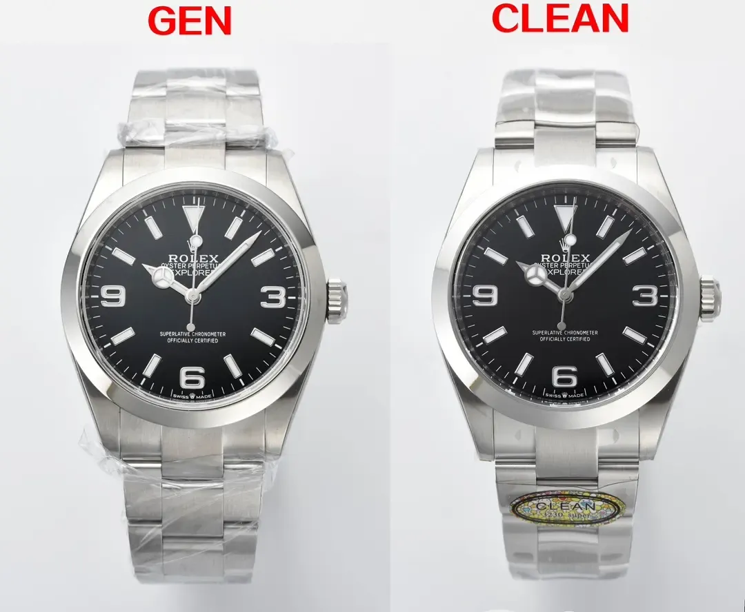 Clean厂劳力士探一39真假对比评测，还原度有多高？