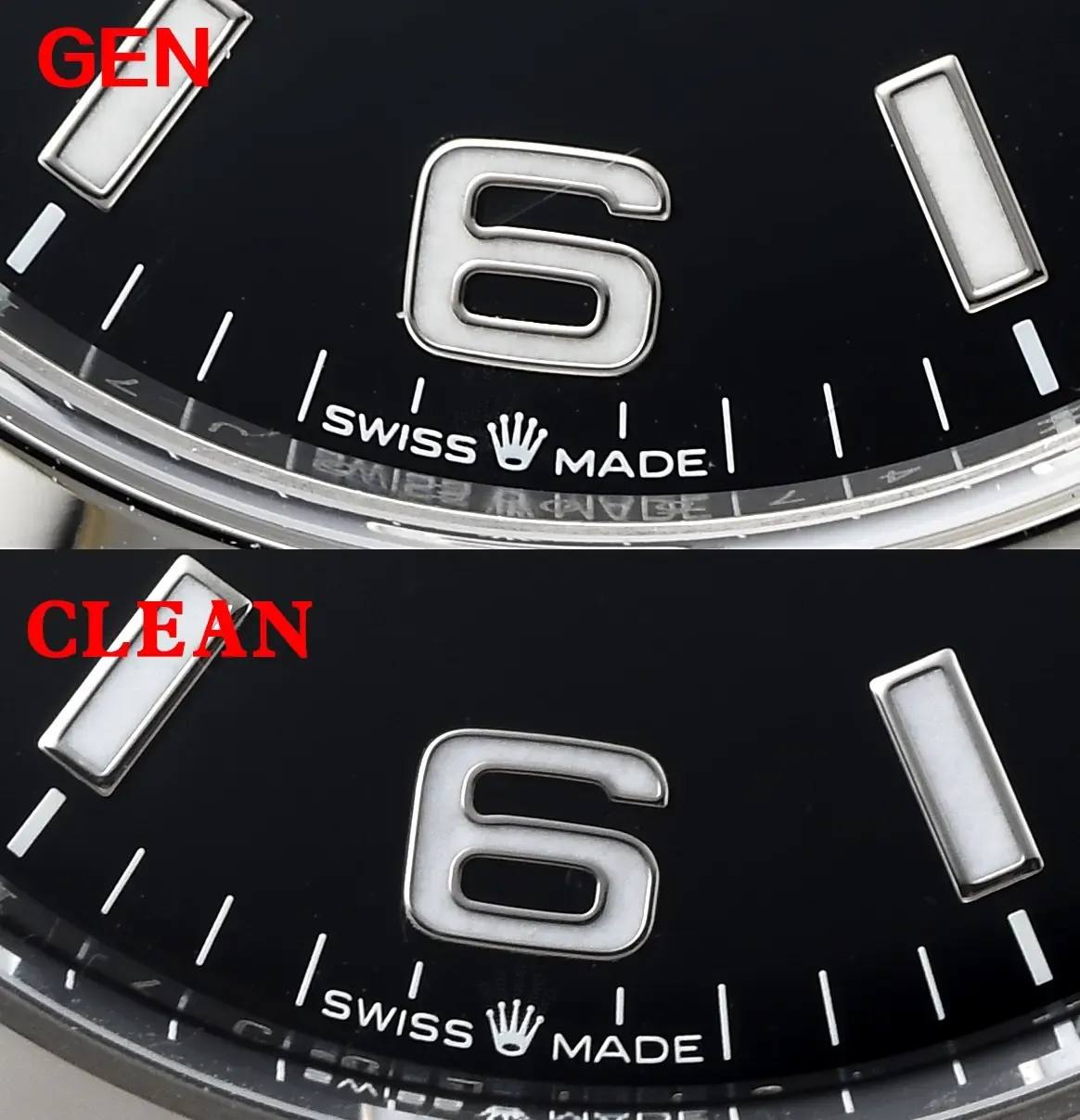 Clean厂劳力士探一39真假对比评测，还原度有多高？