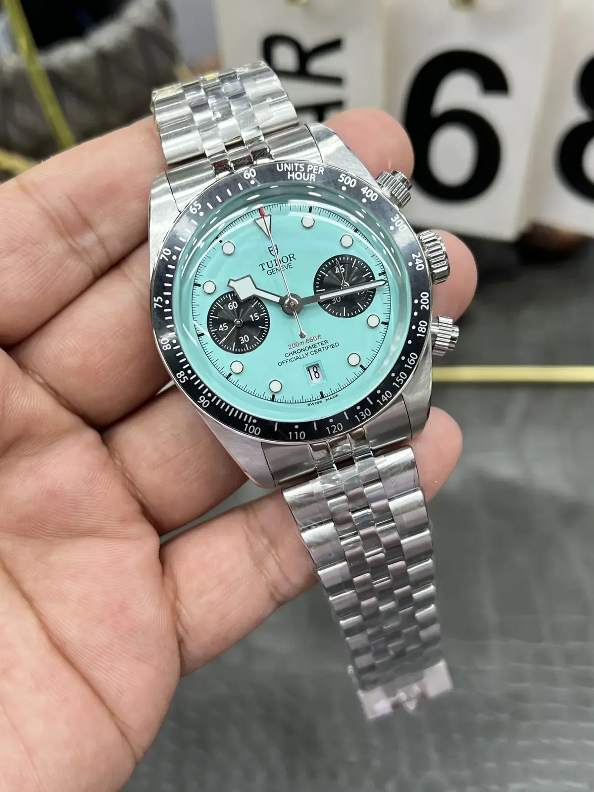 ZF厂帝舵碧湾计时火烈鸟色细节全解析