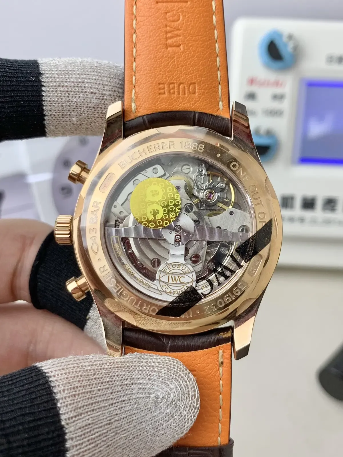 APS厂万国葡萄牙计时玫瑰金蓝盘一眼假吗？真相揭秘