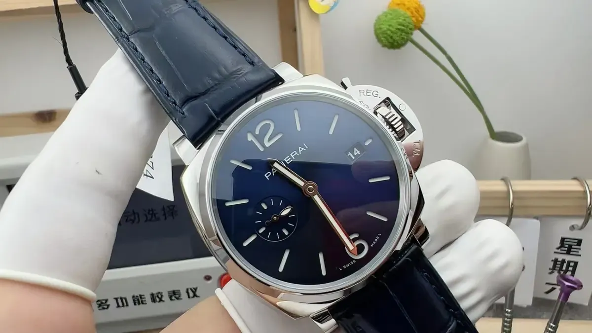 42mm黄金尺寸！VS厂沛纳海PAM1274蓝盘金针颜值天花板