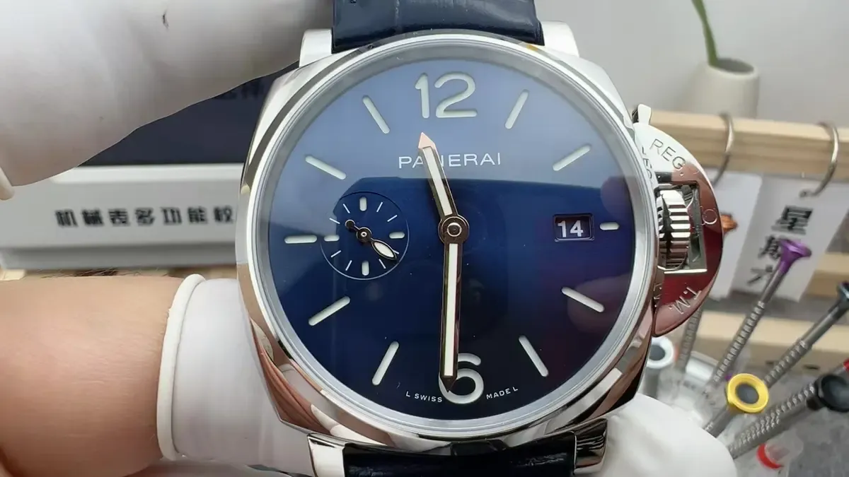 42mm黄金尺寸！VS厂沛纳海PAM1274蓝盘金针颜值天花板