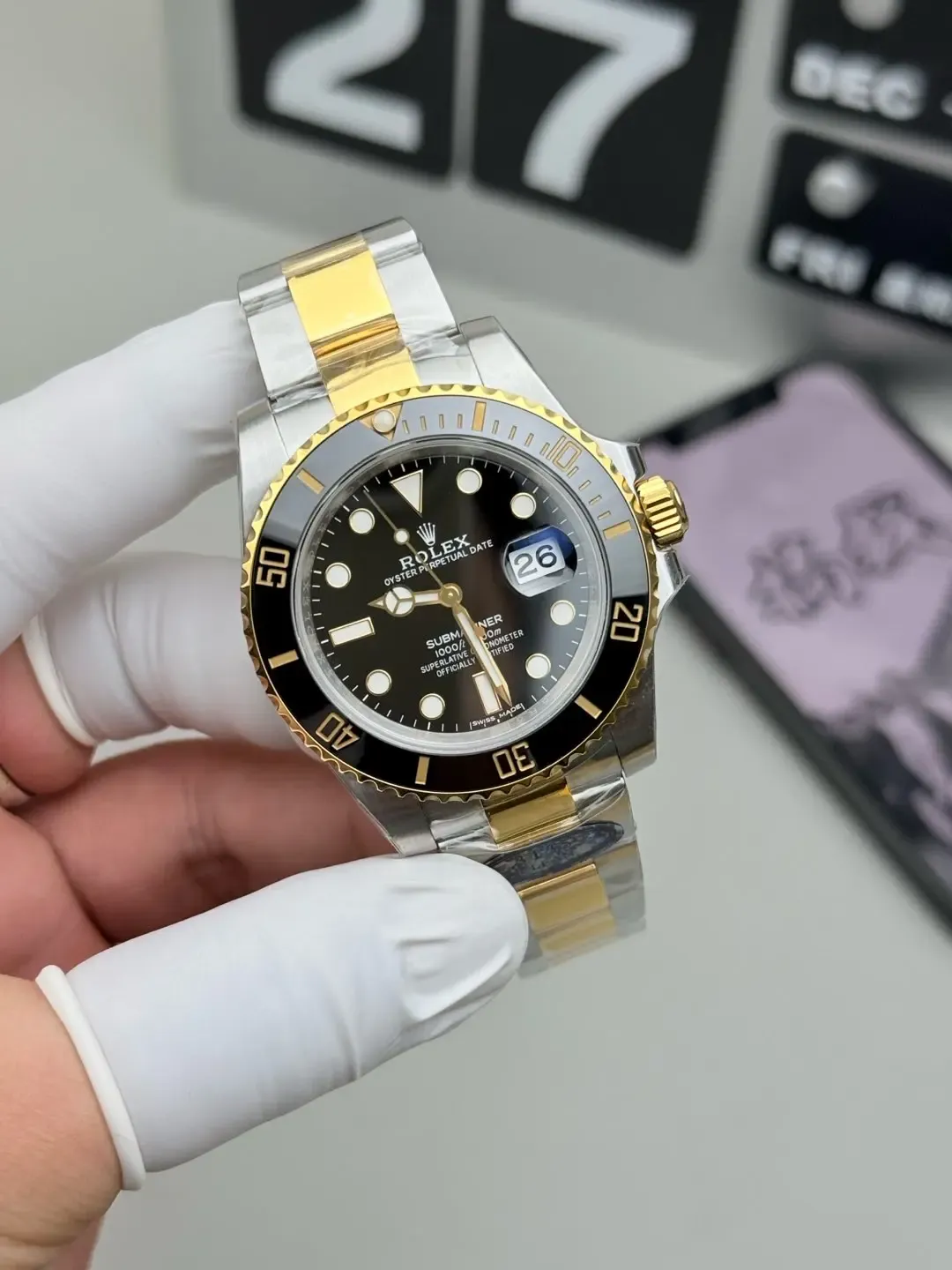 C厂劳力士间金黑水鬼：如何辨别3135机芯版本