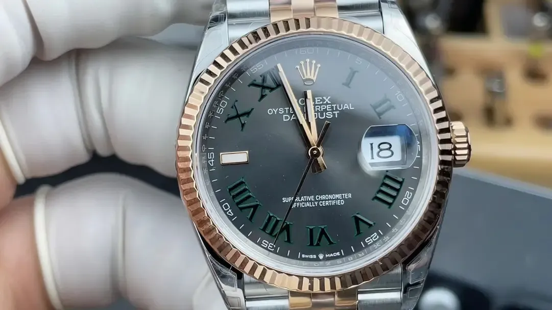 VS厂劳力士日志间金绿萝：细节评测与品质解析