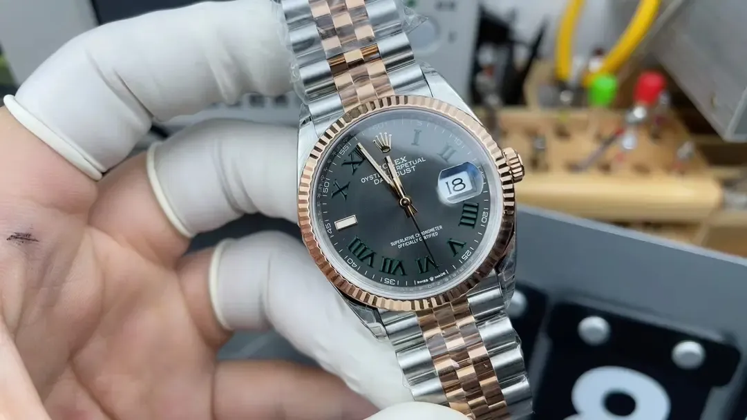 VS厂劳力士日志间金绿萝：细节评测与品质解析