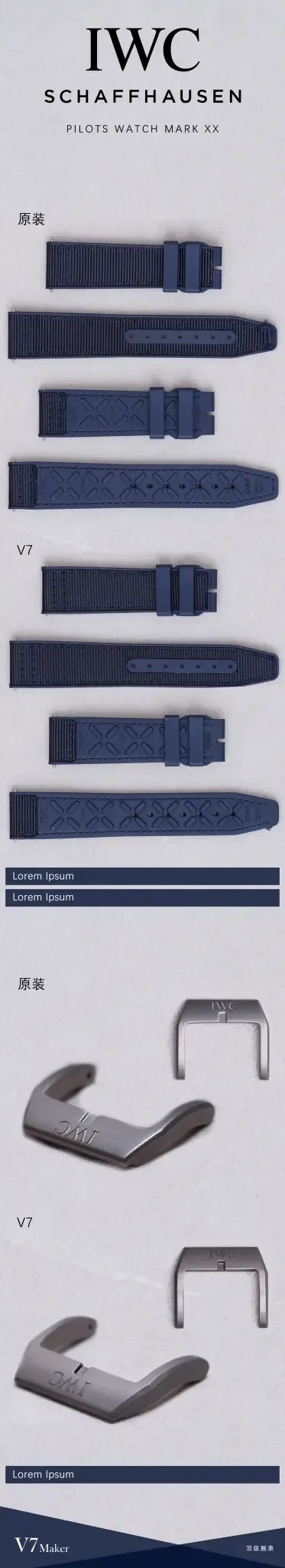 真假难辨？V7厂马克18蓝陶瓷对比正品，差距有多大！