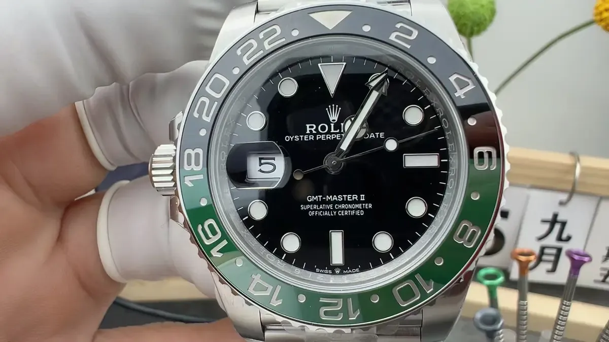 70小时动储+丹东3285芯！VS厂劳力士雪碧圈左撇子实测